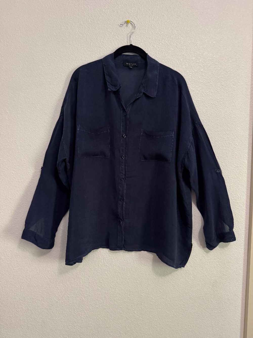 Dark Blue Maven West oversized shirt